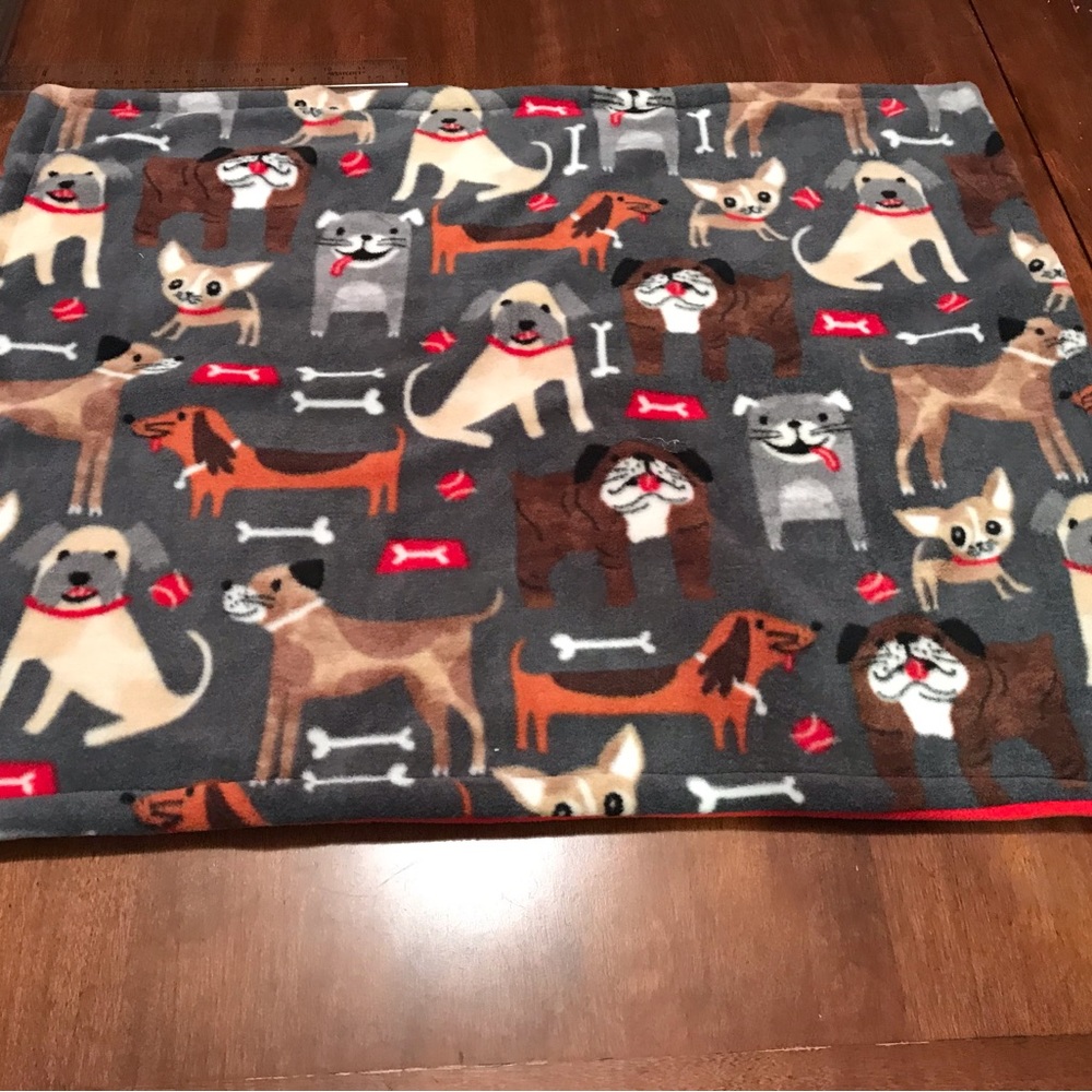 Fleece dog blanket